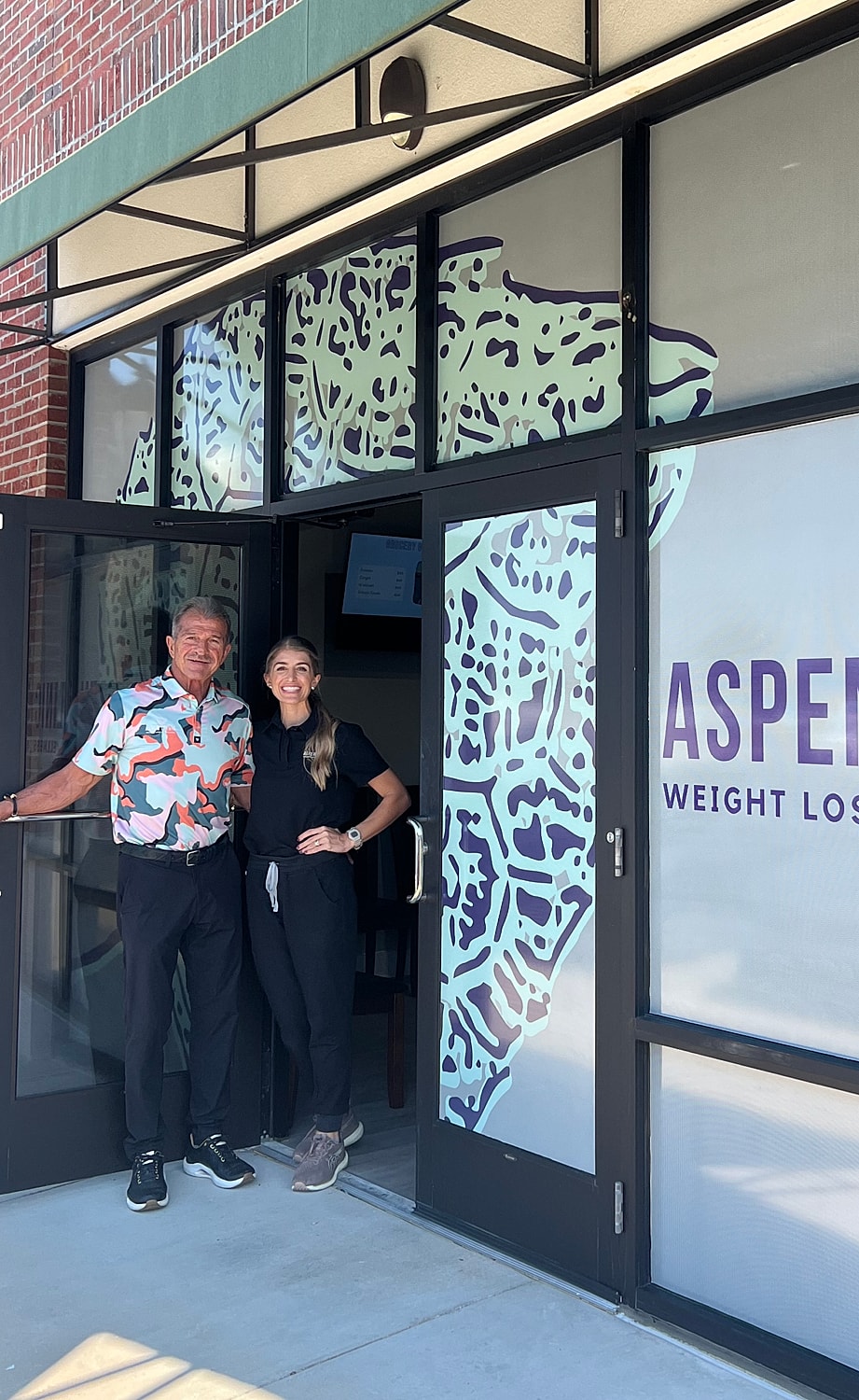 Staff members at Aspen Clinic together.