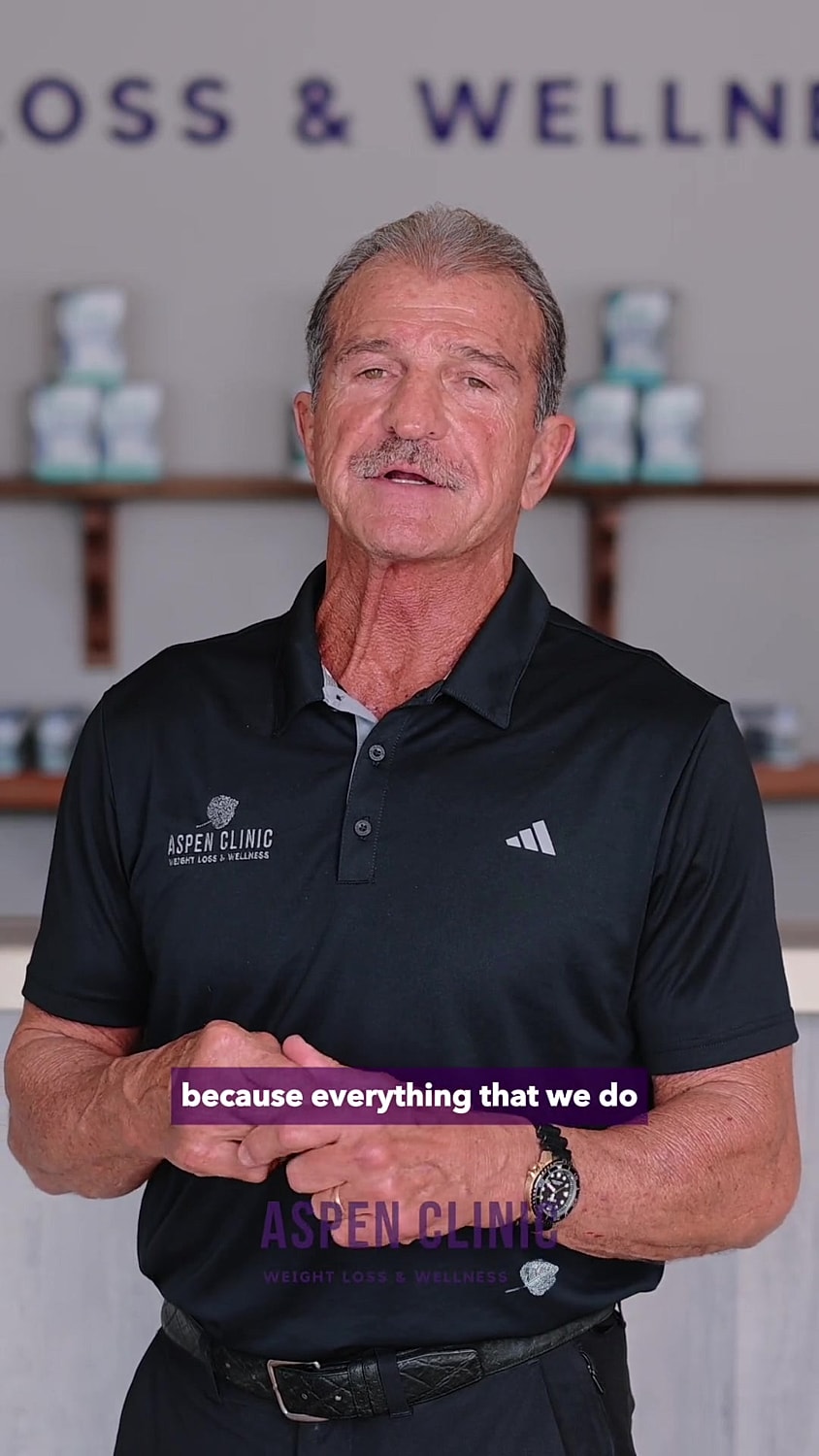 Man speaking about wellness and weight loss.